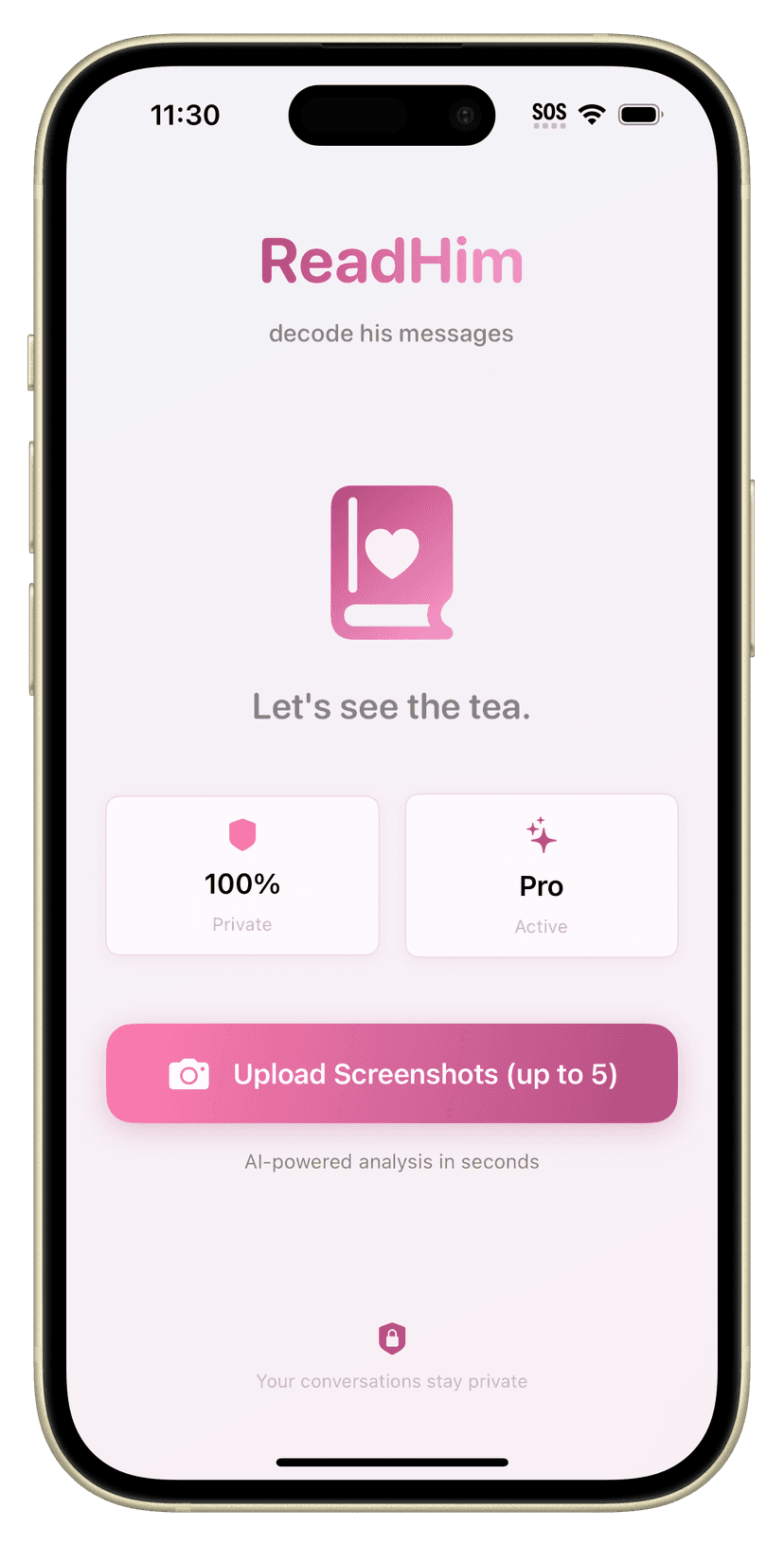 ReadHim App Screenshot